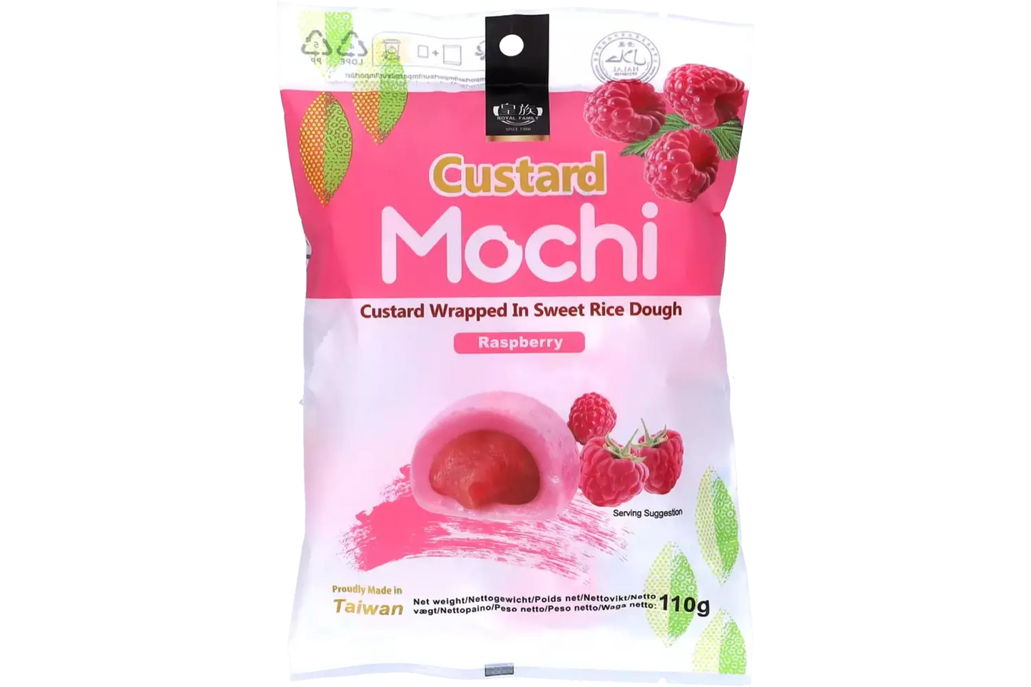 Royal Family Custard Mochi Raspberry 110 g ( Colis 24 PCS )