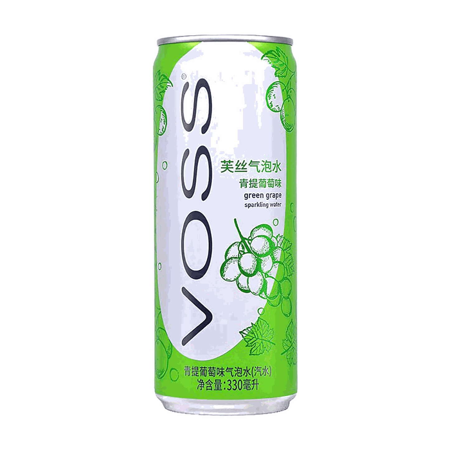 Voss Sakura Green Grape Sparkling Water 330 ml