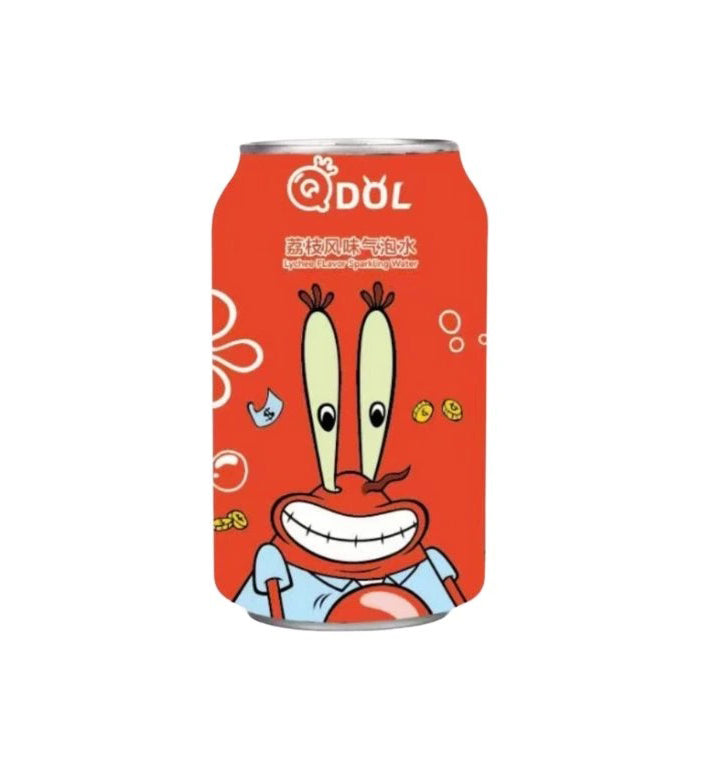 QDOL Spongebob Squarepants Lychee Flavor Soda 330 ml ( Colis 24 PCS )