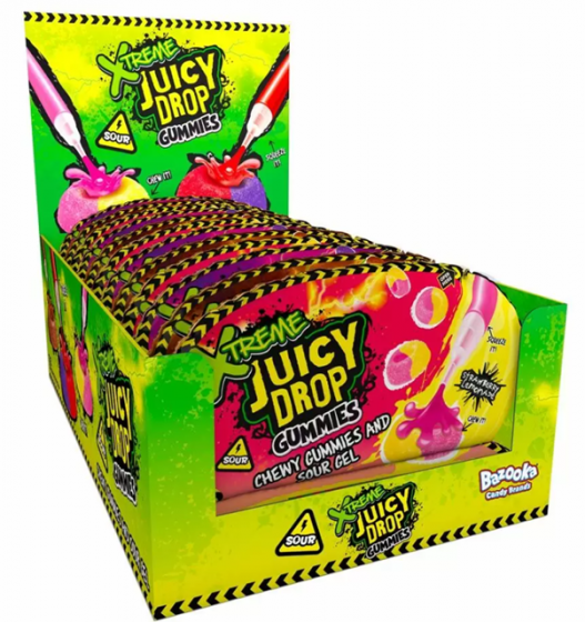 Bazooka Xtreme Juicy Drop Gummies 57 g ( Colis 12 PCS )
