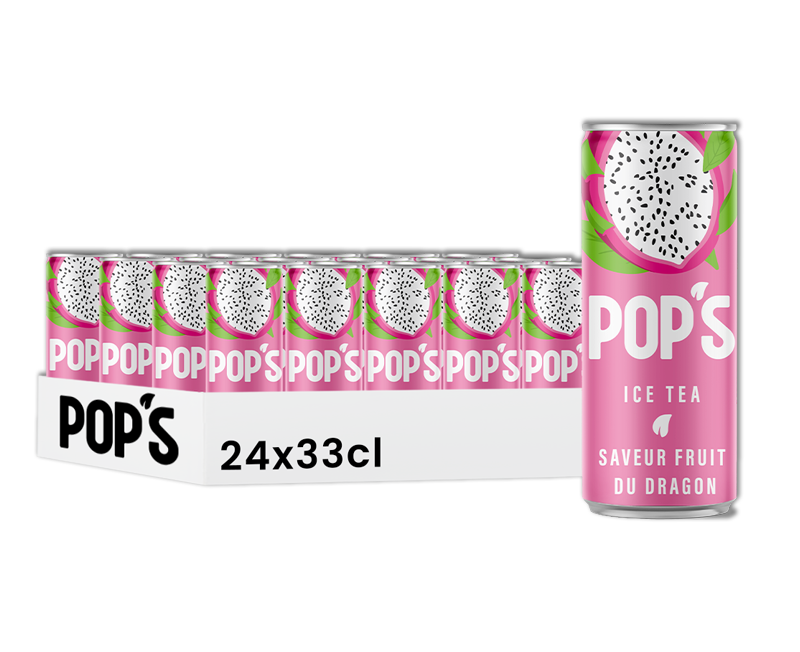 Pop's Fruit Du Dragon 33 cl ( Colis 24 PCS )
