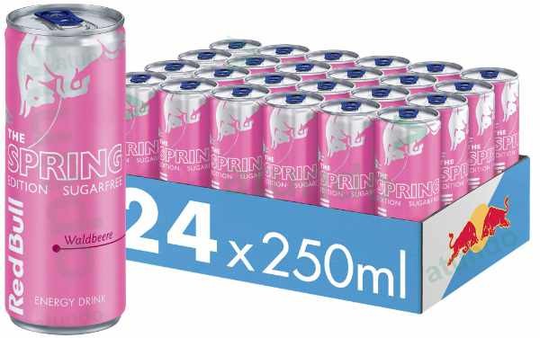 Red Bull Spring Edition Walstro & Roze Grapefruit Smaak 250 ml ( Colis 24 PCS )
