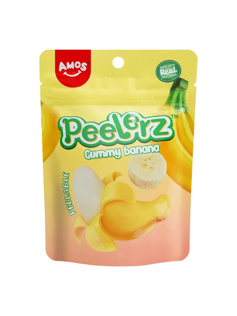 Amos Peelerz Gummy Banana Candy 65 g ( Colis 24 PCS )
