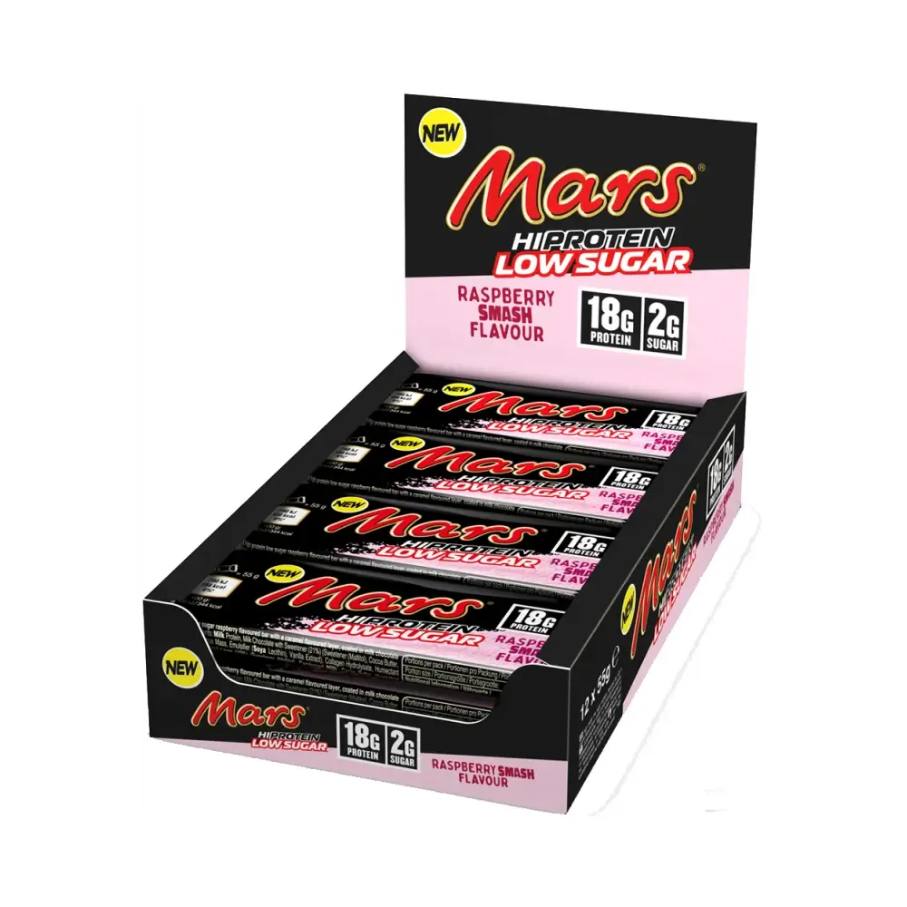 Mars Low Sugar High Protein Bar - Raspberry Smash 55 g ( Colis 12 PCS )