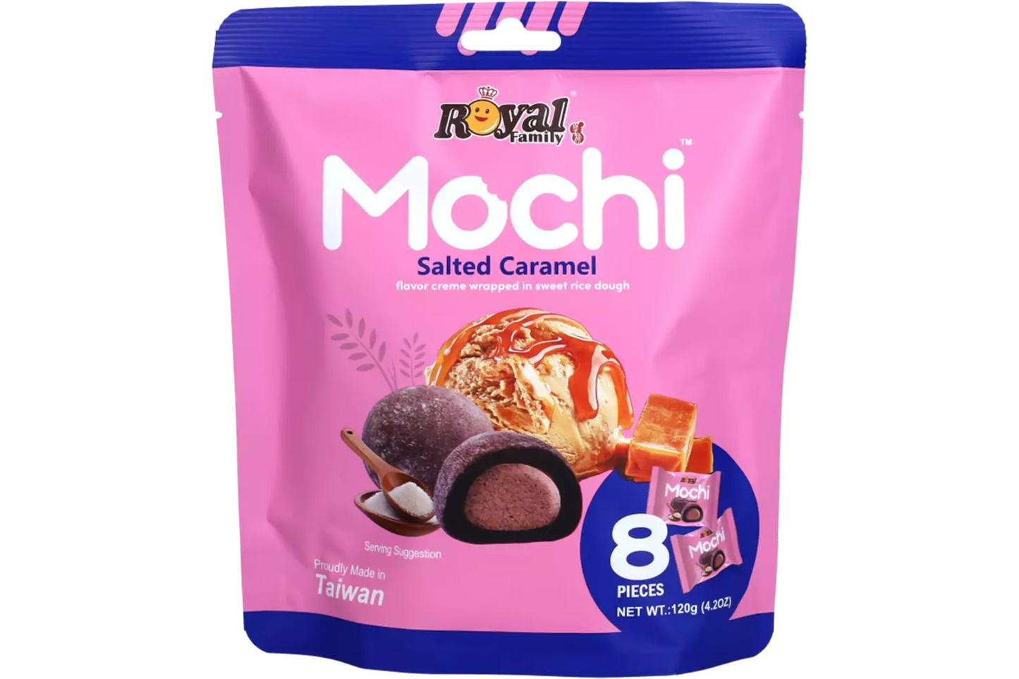 Royal Family Mochi Salted Caramel 120 g ( Colis 12 PCS )