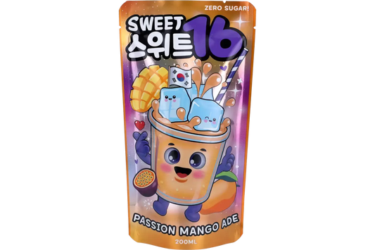 Sweet16 Passion Mango Ade Zero Sugar 200 ml