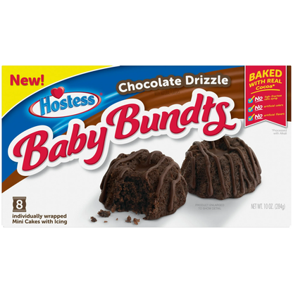 Hostess Baby Bundts Chocolate 284 g