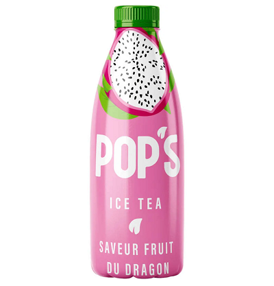 Pop's Ice Tea Saveur Fruit du Dragon 1L ( Colis 6 PCS )