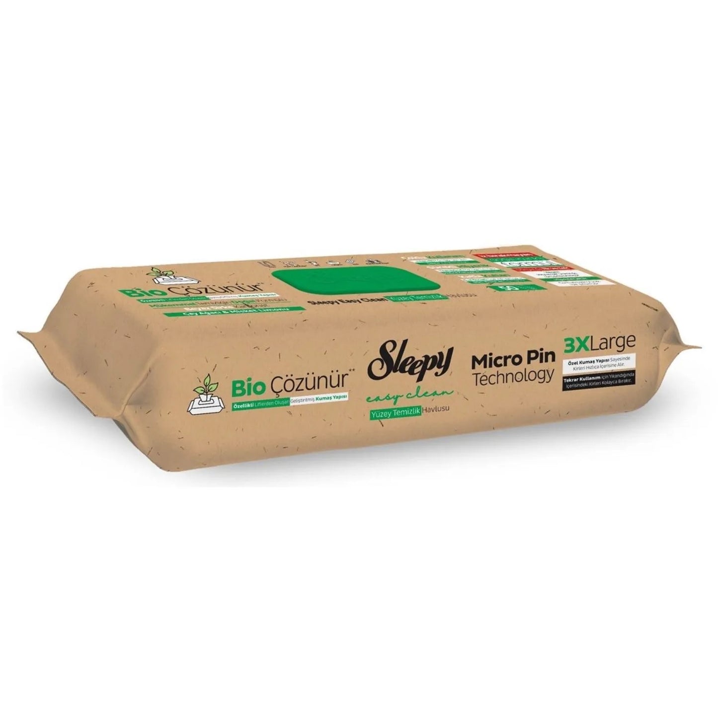 Sleepy Easy Clean Surface Cleaning Towel White Soap 100 Pack