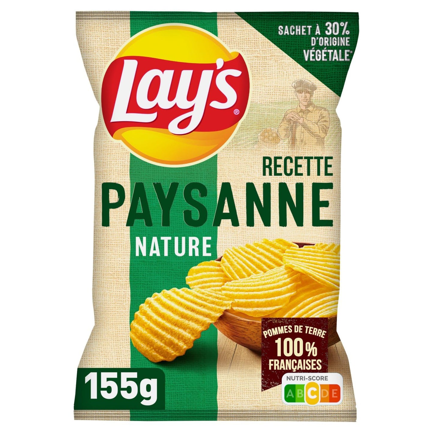 Lay's Paysanne 155 g ( Colis 20 PCS )