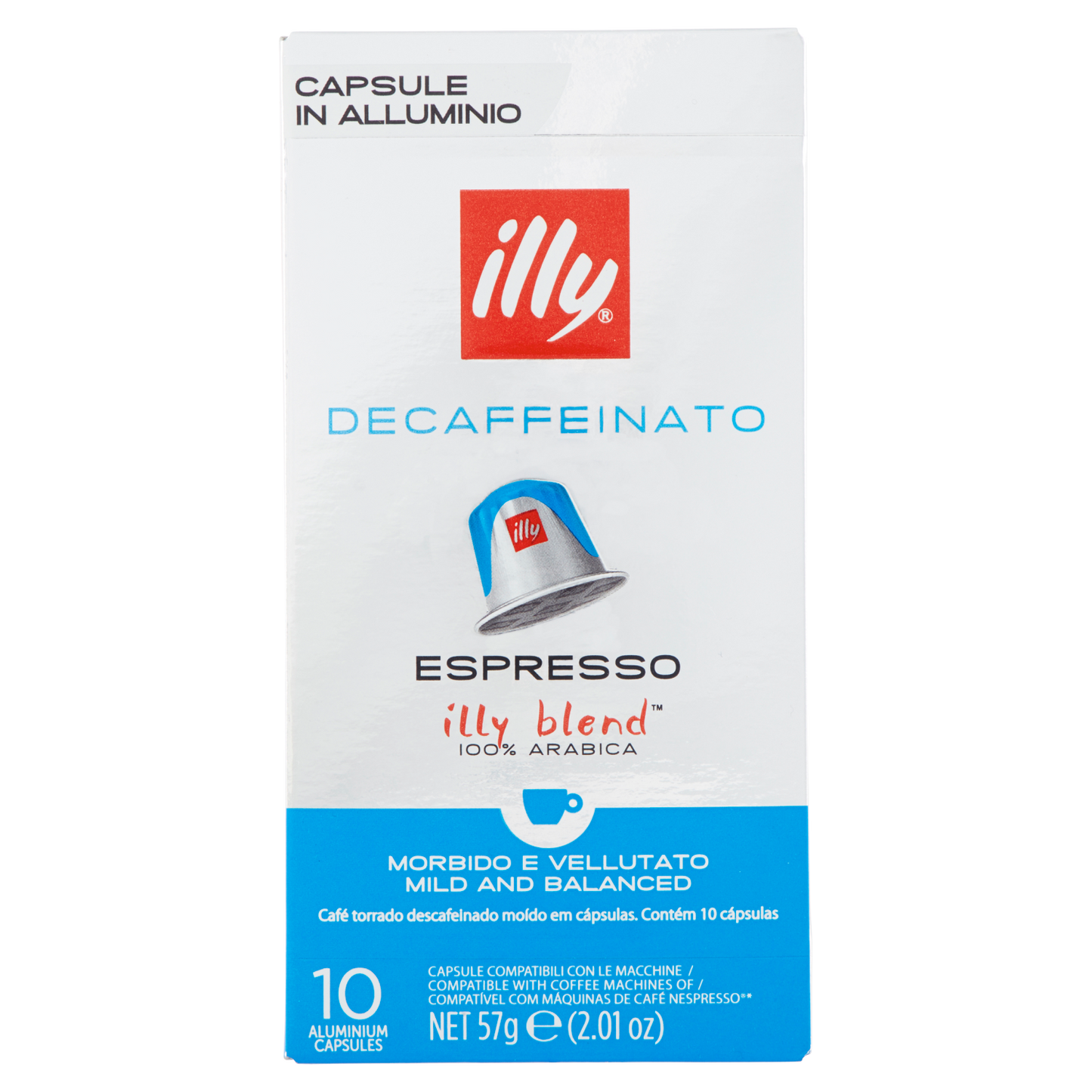 Illy Caffe Classico Dek x 10 capsule 57 g ( Colis 10 PCS )