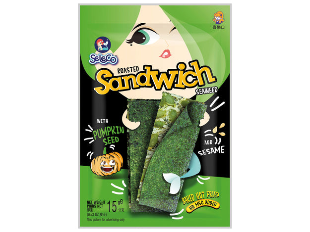 Seaweed Sandwich Snack Pumpkin/Sesame 15 g