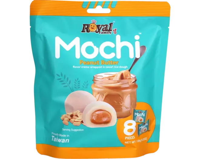 Royal Family Mochi Peanut Butter 120 g ( Colis 12 PCS )
