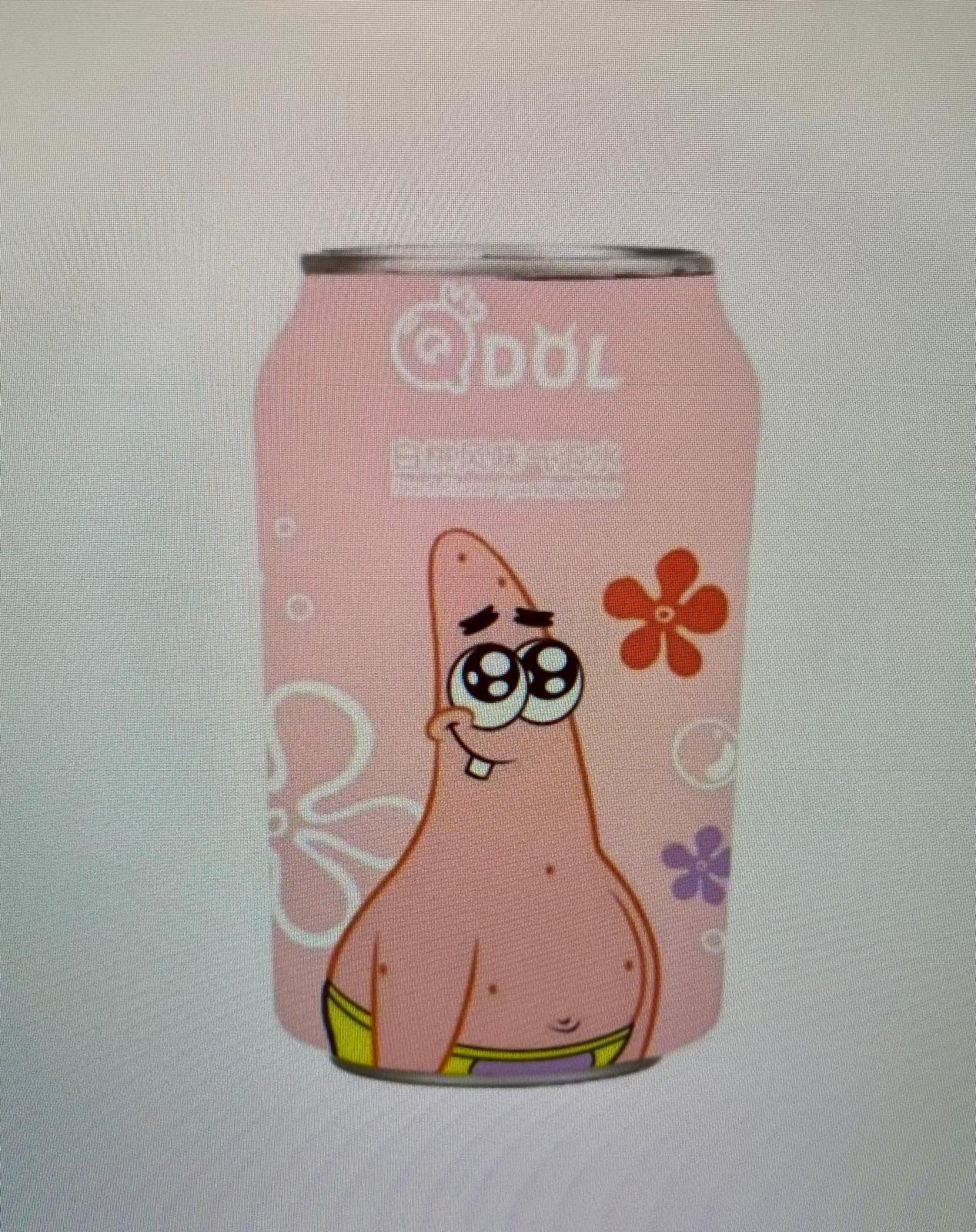 QDOL  Spongebob  Squarepants  Peach Flavor  Soda 330 ml