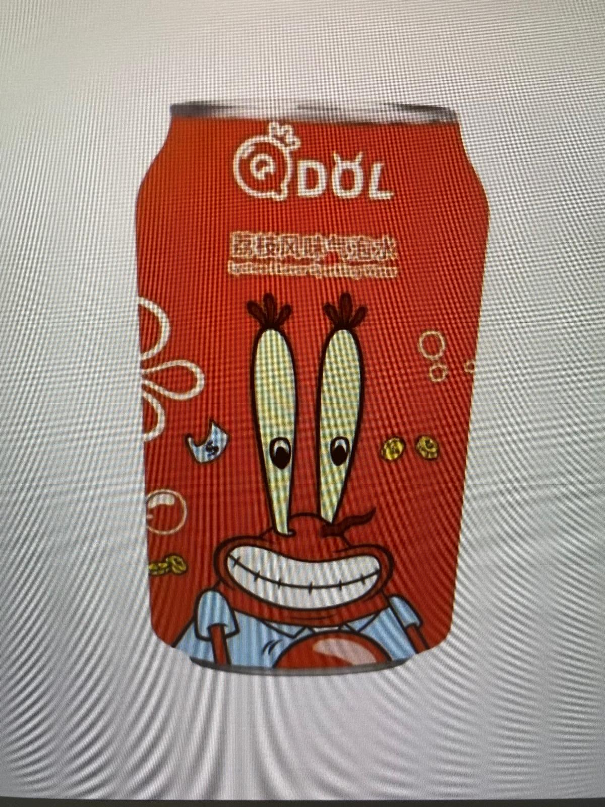 QDOL Spongebob Squarepants Lychee Flavor Soda 330 ml