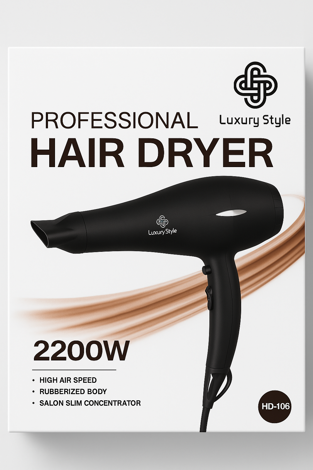 Luxury Style Professional Hair Dryer 2200W HD-106