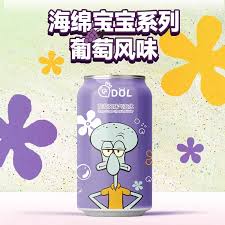 QDOL Spongebob Squarepants Grape Flavor Soda 330 ml