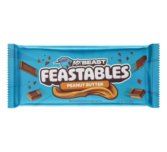 Mr Beast Feastables Chocolate Peanut Butter 60 g ( Colis 10 PCS )
