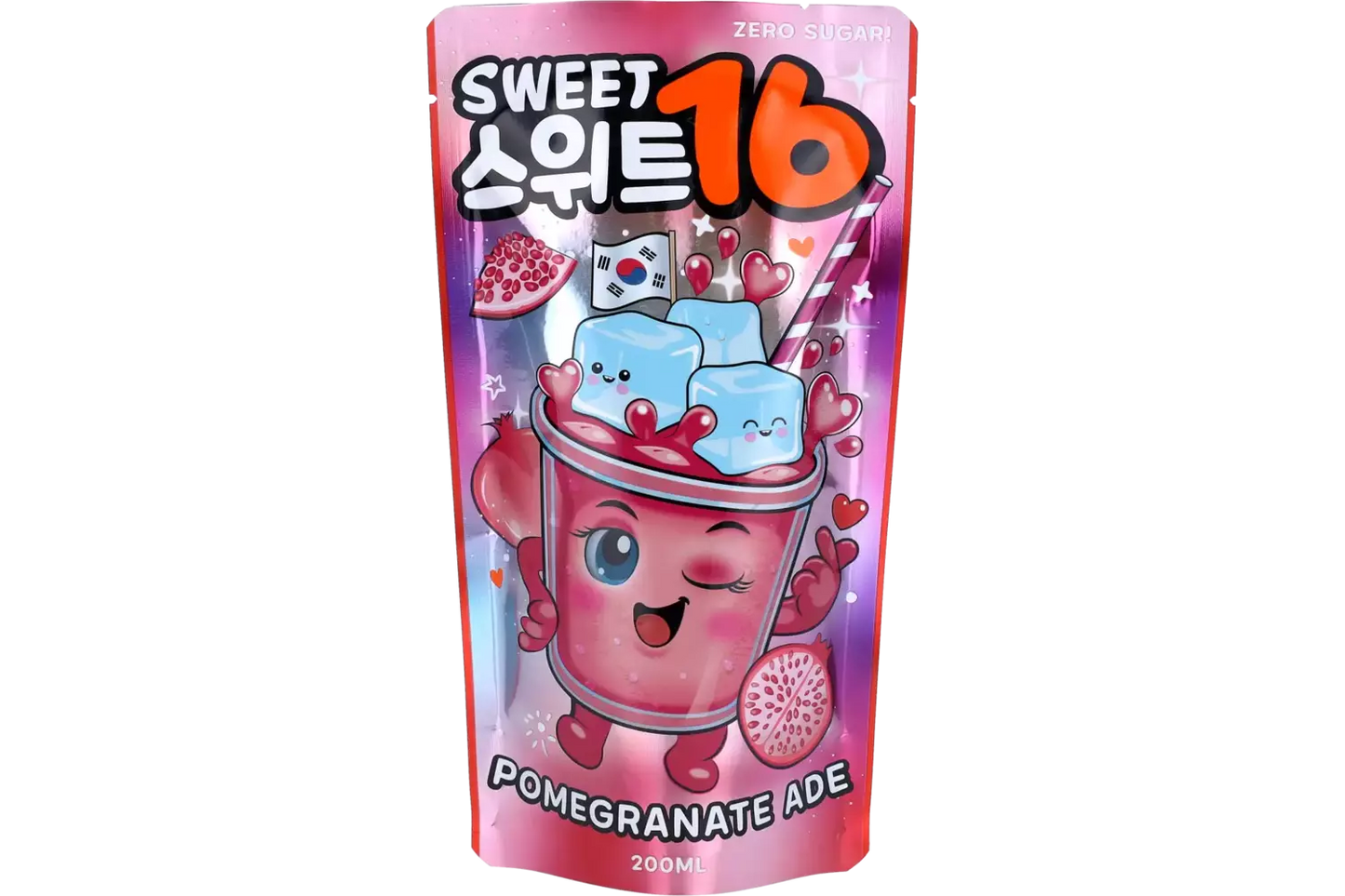Sweet16 Pomegranate Ade Zero Sugar 200 ml ( Colis 10 PCS )