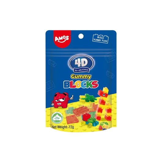 Amos 4D Gummy Blocks 72g