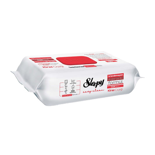 Sleepy Easy Clean Surface Cleaning Towel Cherry Blossom 100 Pack ( Colis 12 PCS )