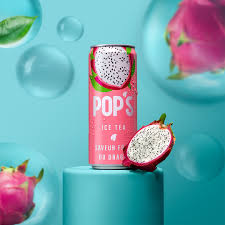 Pop's Ice Tea Saveur Fruit du Dragon 1L ( Colis 6 PCS )